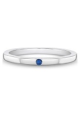nice little silver cz September baby birthstone ring